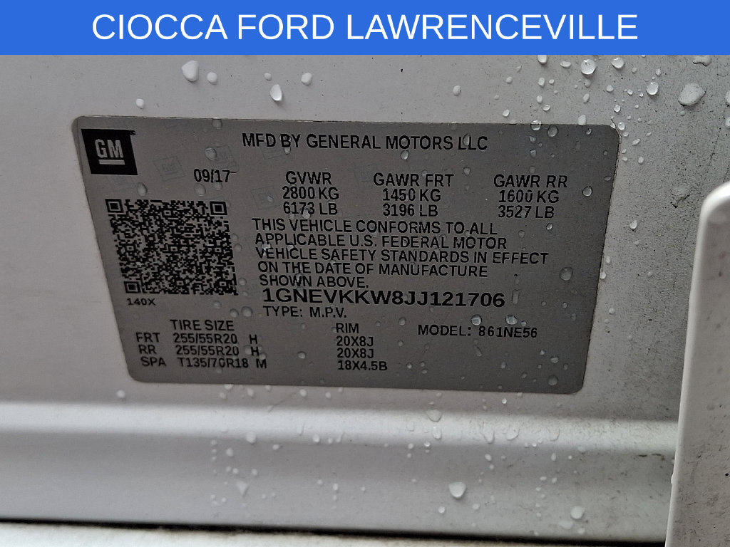 Used 2018 Chevrolet Traverse High Country AWD/4WD image 31
