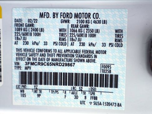 Certified 2022 Ford Bronco Sport Outer Banks w/ Tech Package AWD/4WD image 41