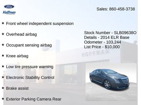 Used 2014 Cadillac ELR w/ Luxury Package FWD image 25