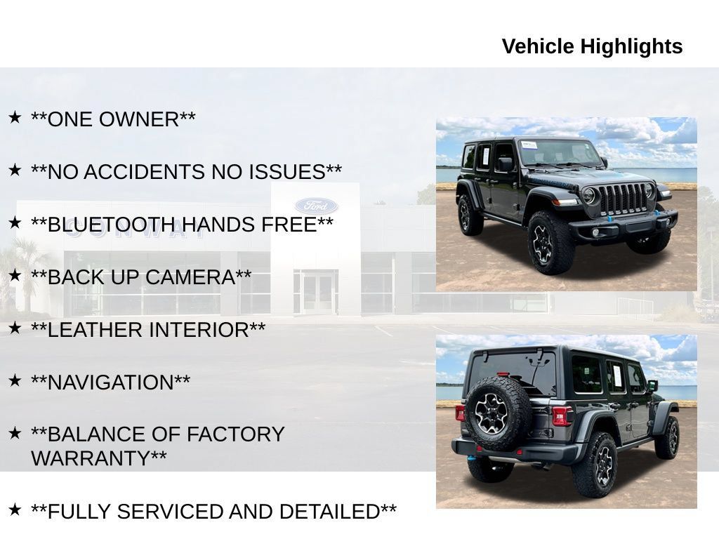 Used 2022 Jeep Wrangler Unlimited Rubicon 4xe w/ Steel Bumper Group AWD/4WD image 6
