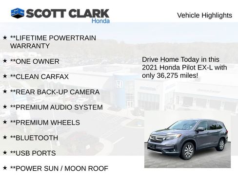 Used 2021 Honda Pilot EX-L image 11
