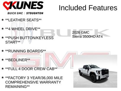 New 2026 GMC Sierra 3500 AT4 w/ AT4 Premium Plus Package