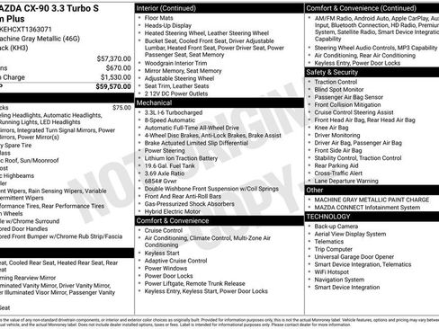 New 2026 MAZDA CX-90 3.3 Turbo S w/ Premium Plus image 6