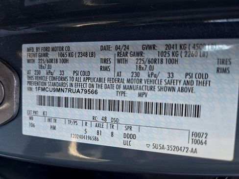 Certified 2024 Ford Escape ST-Line w/ Tech Pack #1 AWD/4WD image 25