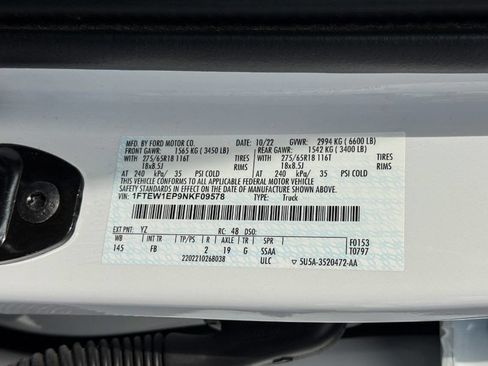 Used 2022 Ford F150 XLT w/ Equipment Group 302A High AWD/4WD image 24