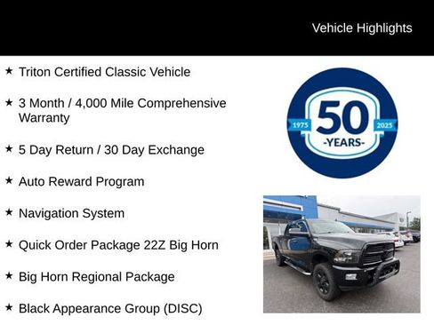 Used 2017 RAM 3500 Big Horn w/ Black Appearance Group AWD/4WD image 6