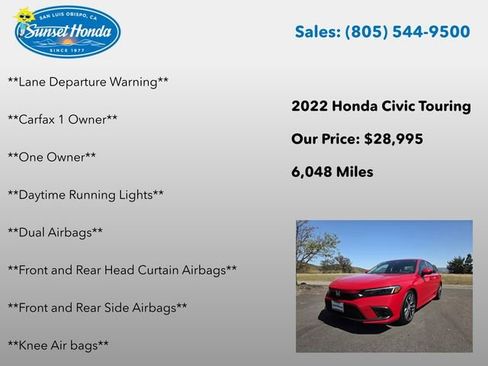 Certified 2022 Honda Civic Touring image 10