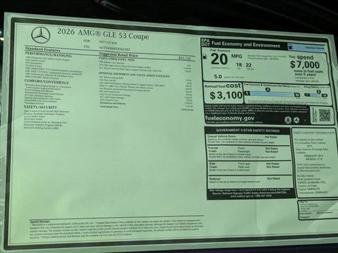 New 2026 Mercedes-Benz GLE 53 AMG 4MATIC Coupe image 19