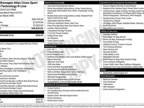 Used 2020 Volkswagen Atlas Cross Sport SE w/ Towing Package image 10