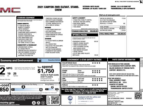 Used 2021 GMC Canyon Elevation Standard w/ Convenience Package image 4