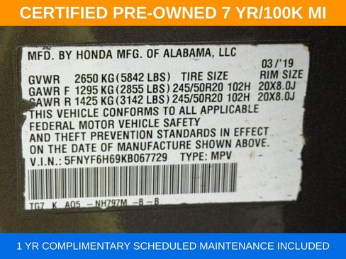 Used 2019 Honda Pilot Touring image 35