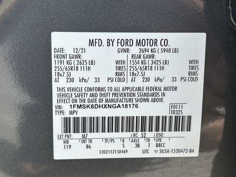 Certified 2022 Ford Explorer XLT image 32