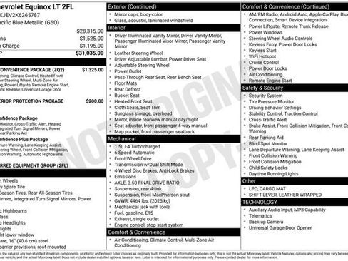 Used 2019 Chevrolet Equinox LT w/ Driver Convenience Package FWD image 3