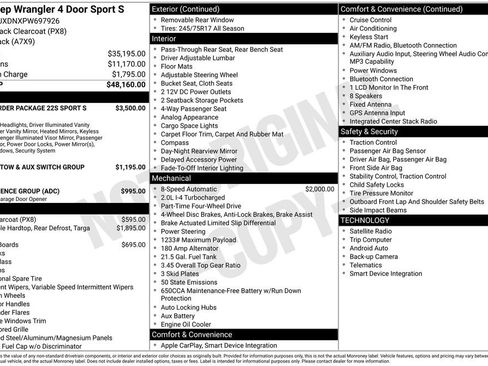 Used 2023 Jeep Wrangler Unlimited Sport AWD/4WD image 37