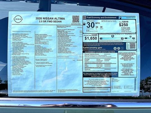 New 2026 Nissan Altima 2.5 SR FWD image 14