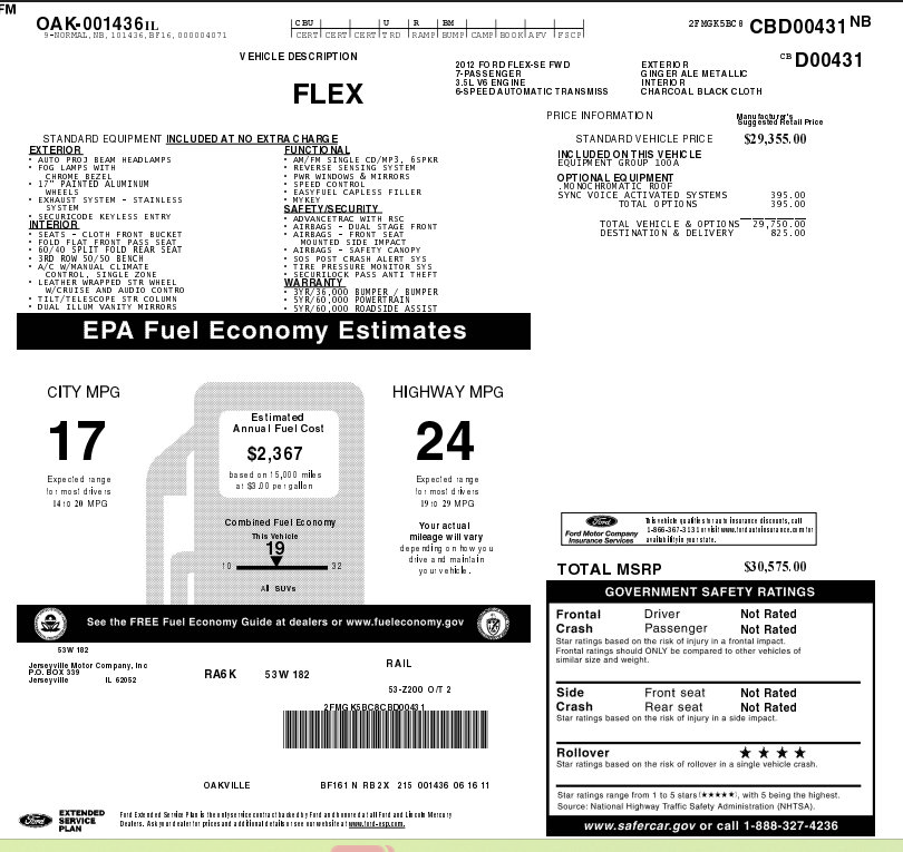 Used 2012 Ford Flex SE FWD image 6