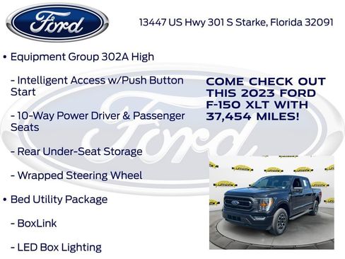 Certified 2023 Ford F150 XLT w/ Equipment Group 302A High AWD/4WD image 27