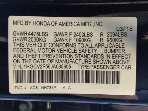 Used 2018 Honda Accord EX-L image 33