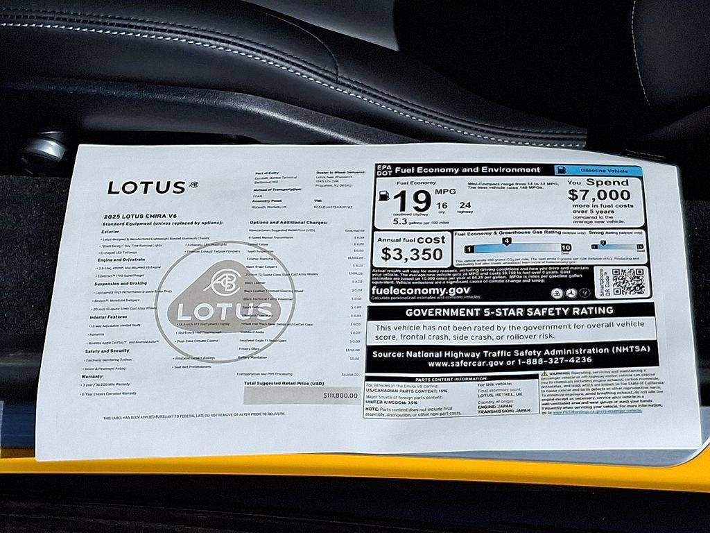 Used 2025 Lotus Emira RWD image 34