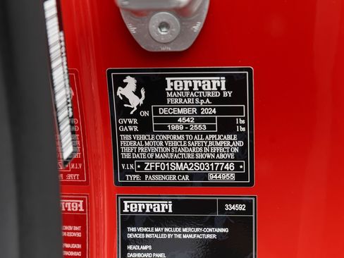 Certified 2025 Ferrari 296 GTS RWD image 20