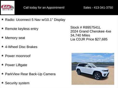 Certified 2024 Jeep Grand Cherokee Limited 4xe AWD/4WD image 11