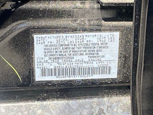 Certified 2026 Nissan Sentra S w/ Floor Mat Package FWD image 12