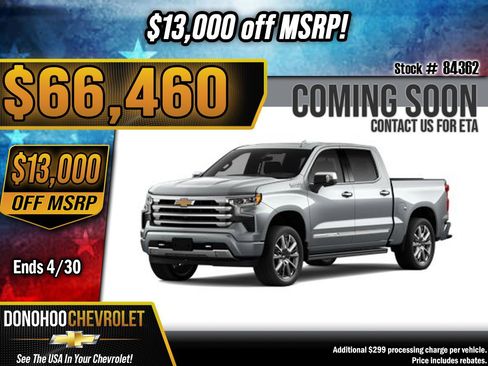 New 2026 Chevrolet Silverado 1500 High Country AWD/4WD image 1