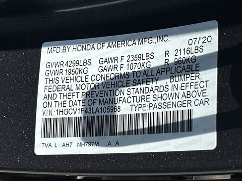 Used 2020 Honda Accord EX image 22