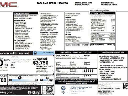 Used 2024 GMC Sierra 1500 Pro w/ Trailering Package image 4