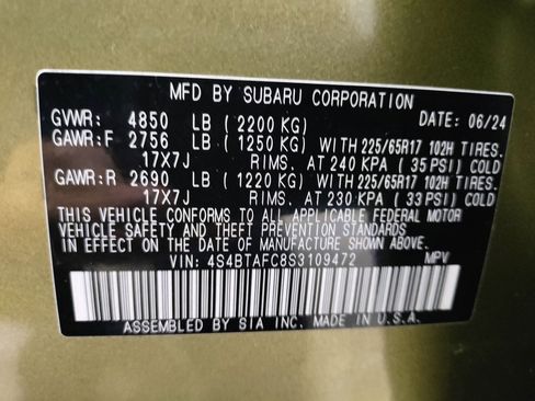 Used 2025 Subaru Outback Premium image 21