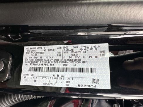 New 2025 Ford F150 Lariat w/ Equipment Group 502A High image 33