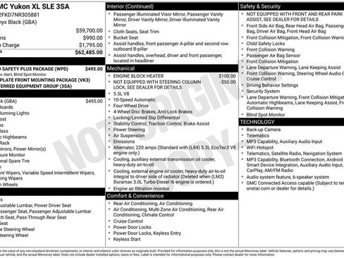Used 2022 GMC Yukon XL SLE w/ Gmc Pro Safety Plus Package AWD/4WD image 6