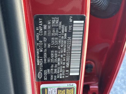 Certified 2026 Hyundai Tucson SEL AWD/4WD image 31