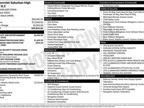 Used 2025 Chevrolet Suburban High Country AWD/4WD image 58