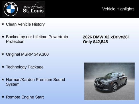 Used 2026 BMW X2 xDrive28i AWD/4WD image 8