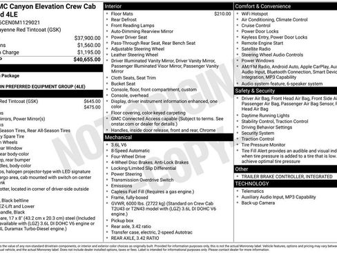 Used 2021 GMC Canyon Elevation AWD/4WD image 2