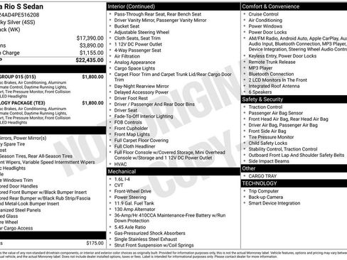 Used 2023 Kia Rio S w/ Technology Package image 17