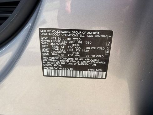 Used 2021 Volkswagen Atlas SE w/ Panoramic Sunroof Package AWD/4WD image 34