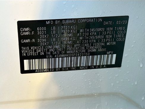 Used 2023 Subaru Ascent Onyx Edition Limited AWD/4WD image 24