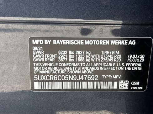 Used 2022 BMW X5 xDrive40i w/ Luxury Seating Package AWD/4WD image 37