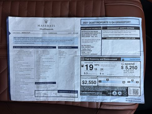 Used 2021 Maserati Quattroporte S GranSport Q4 image 70