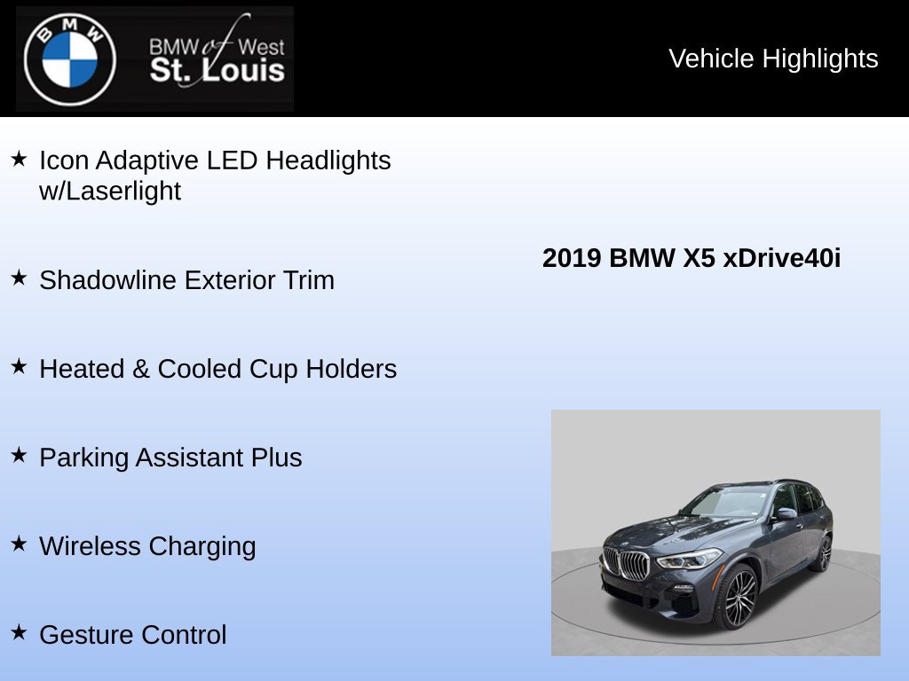 Used 2019 BMW X5 xDrive40i w/ M Sport Package AWD/4WD image 32