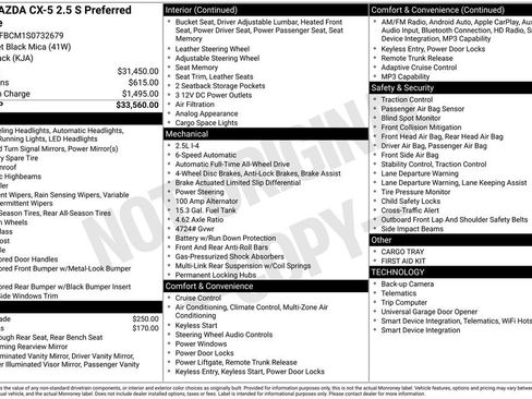 New 2025 MAZDA CX-5 AWD 2.5 S w/ Preferred Package image 29