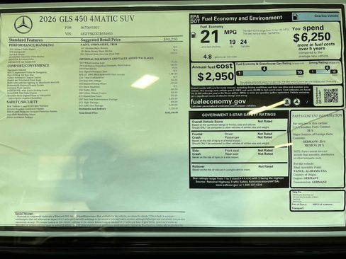 New 2026 Mercedes-Benz GLS 450 4MATIC image 46