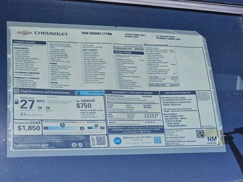 New 2026 Chevrolet Equinox LT w/ Convenience Package II FWD image 17