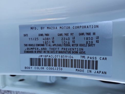 Used 2026 MAZDA MAZDA3 2.5 S Sedan w/ Preferred Pkg FWD image 35