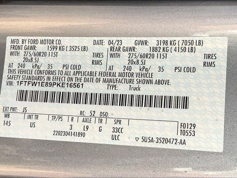 Certified 2023 Ford F150 XLT w/ Equipment Group 302A High AWD/4WD image 37