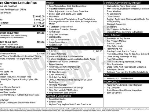 Used 2020 Jeep Cherokee Latitude Plus AWD/4WD image 1