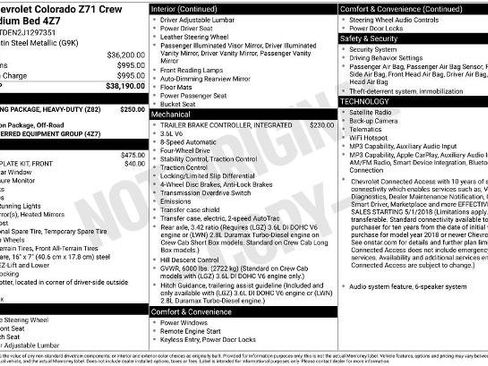 Used 2018 Chevrolet Colorado Z71 AWD/4WD image 27