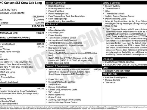 Used 2018 GMC Canyon SLT w/ Trailering Package image 33